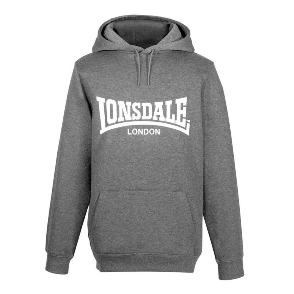 Lonsdale Mens Essential Oth Hoodie / Charcoal Marl